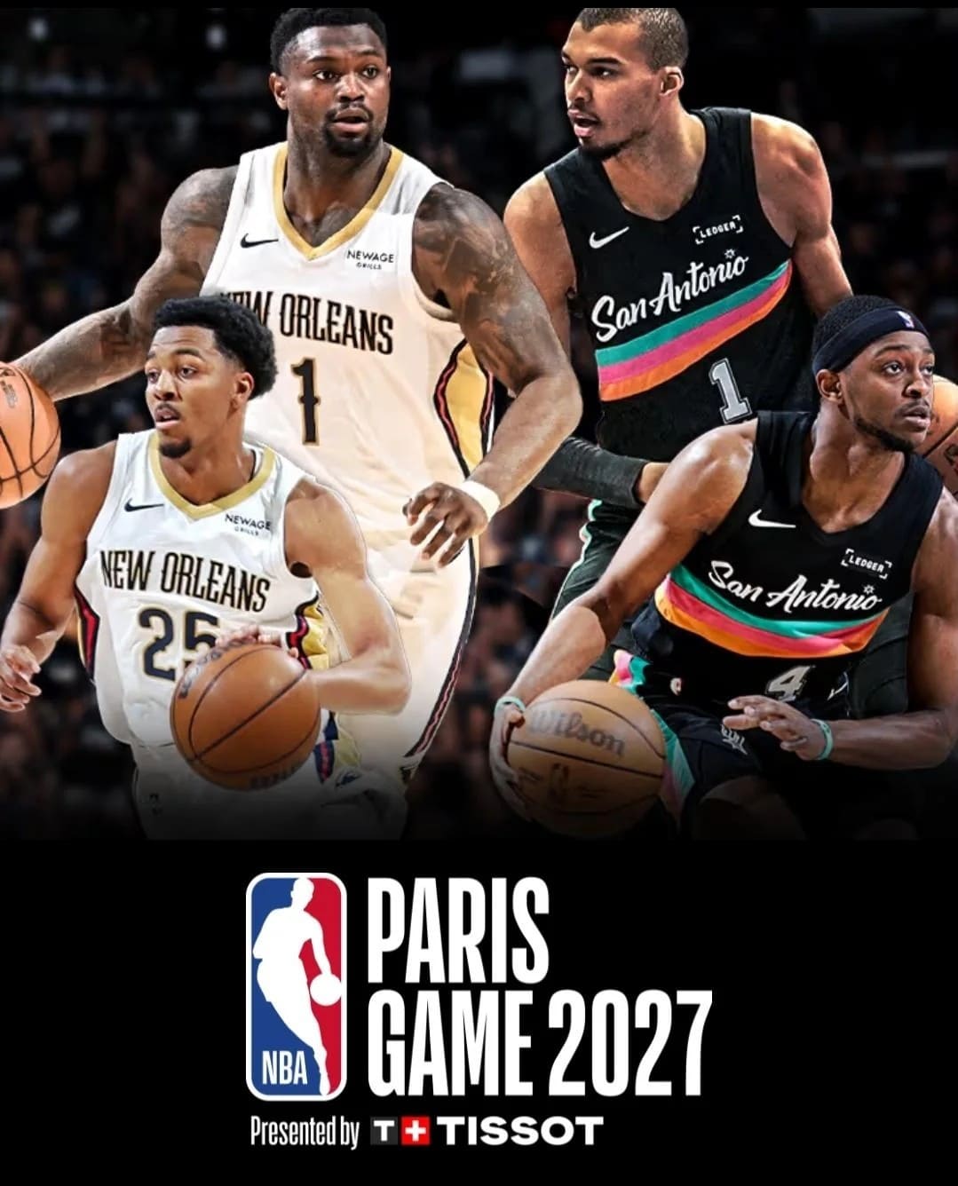 Affiche du match New Orleans Pelicans vs San Antonio Spurs
